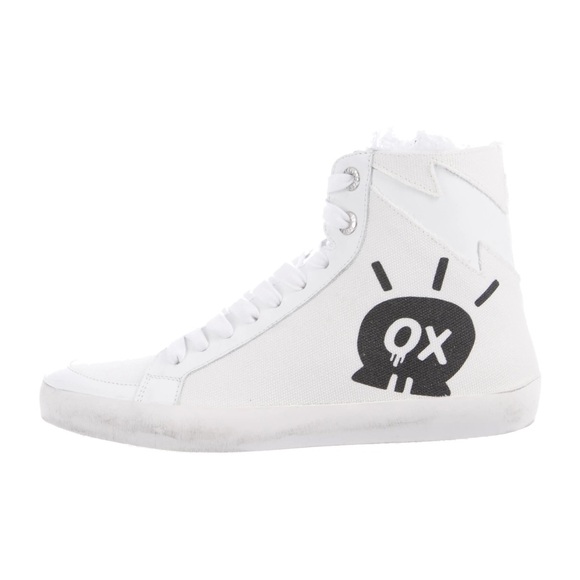 Zadig & Voltair Women's Jormi Amour Distressed High Top - Picture 1 of 4